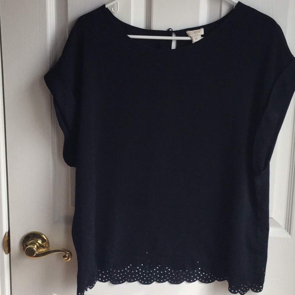 J Crew - navy shirt size 14